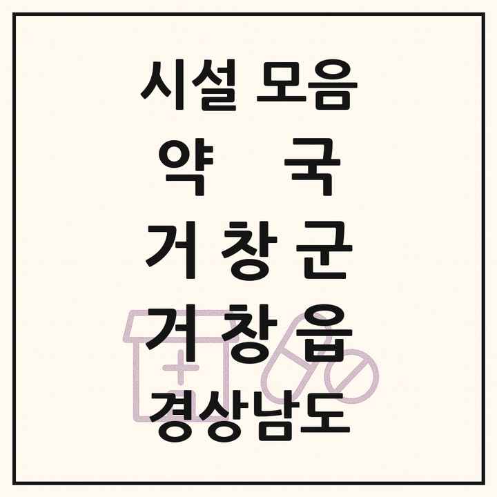 경상남도 거창군 거창읍 약국 목록